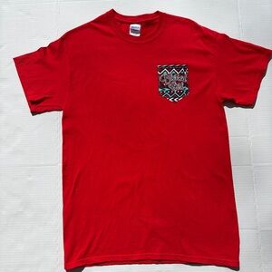 Blessed Girl Red Short-Sleeve Tee “Jesus Is…”

Gildan Heavy Cotton